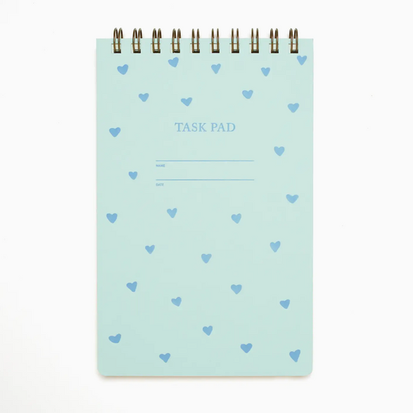 Task Pad: Blue Hearts