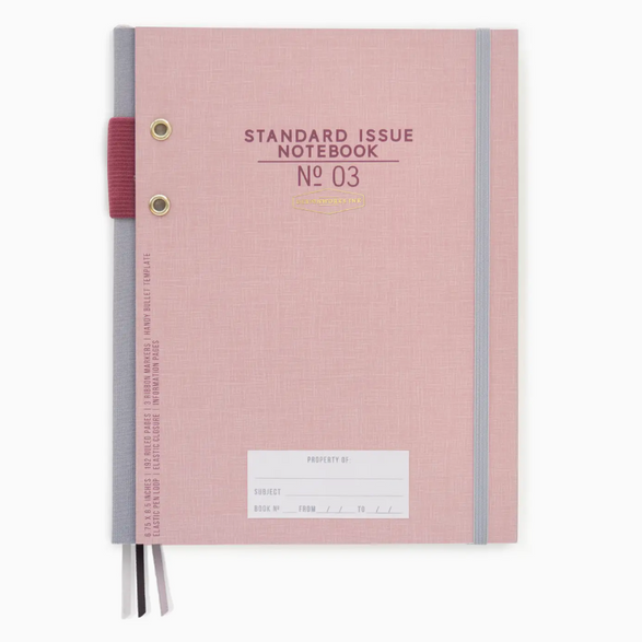 Lined Standard Issue Notebook: Pink