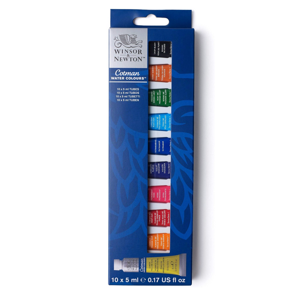 Winsor & Newton Watercolor Paint: Set of 10