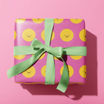 Rumble: Pink Smiley Face Gift Wrap Roll