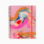 Blank Painted Notebook: Abstract Pink