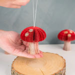 Mini Book Mushroom Ornament