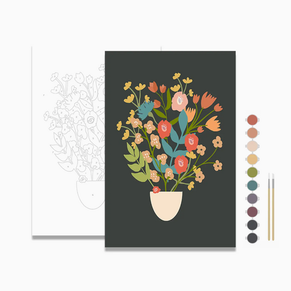 Paint By Numbers Kit: Flower Bouquet