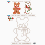 Sand Art DIY Kit: Gingerbread Bear