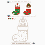 Sand Art DIY Kit: Santa Cat