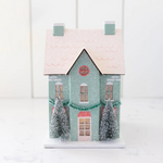 Christmas Village: Green Paper House