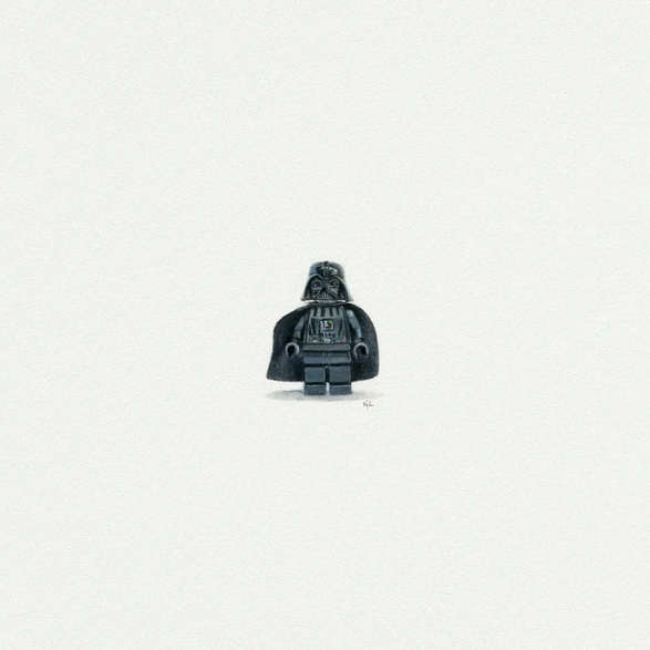 5x5 Art Print: Mini Darth Vader