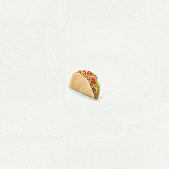 5x5 Art Print: Mini Taco