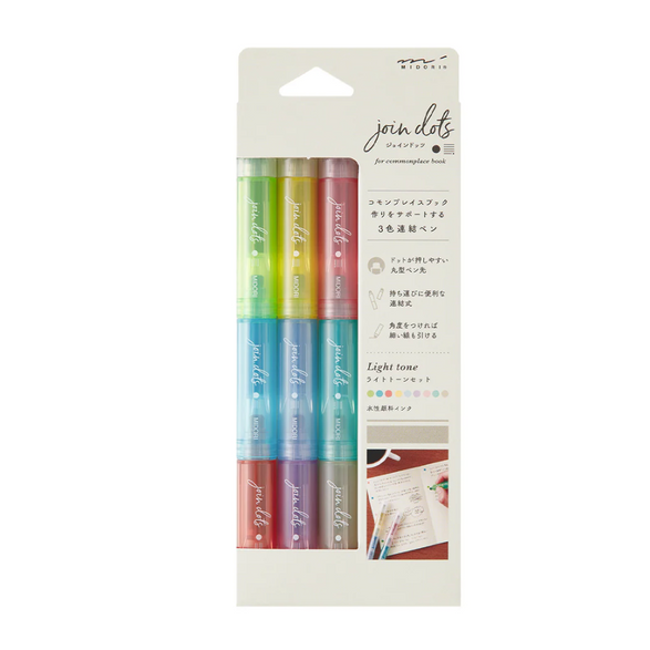 MD Connecting Pen Join Dots Set - Light Tone