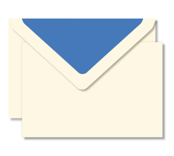 Crown Mill Notecard Set - Cream/Blue