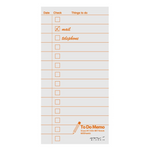 Mini To Do List Notepad - White + Orange