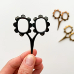 Small Black Flower Scissors