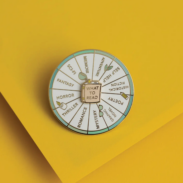 What to Read Spinning Enamel Pin