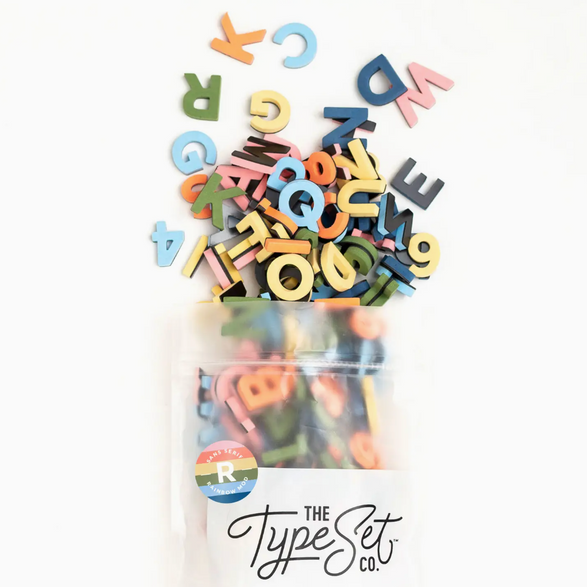 Pastel Magnetic Letters - 200 pieces