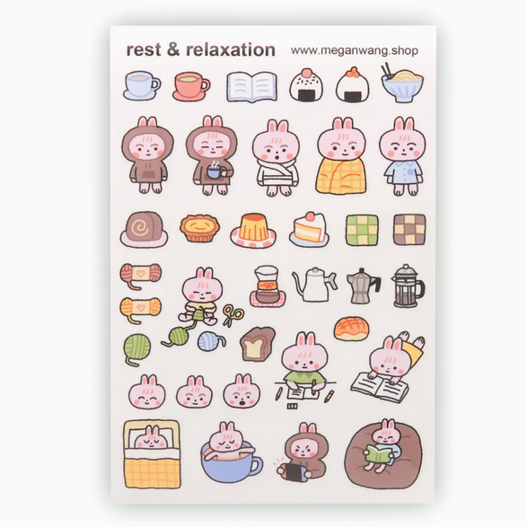Rest + Relaxation Sticker Sheet