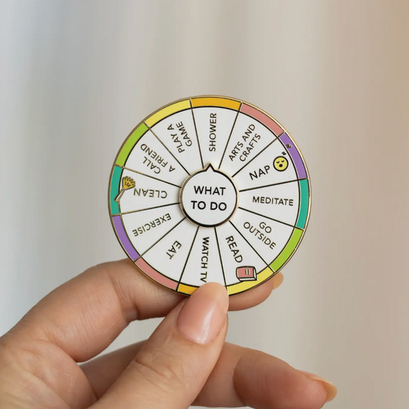 What to Do Spinning Enamel Pin