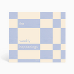 Undated Weekly Planner: Blue Checkered