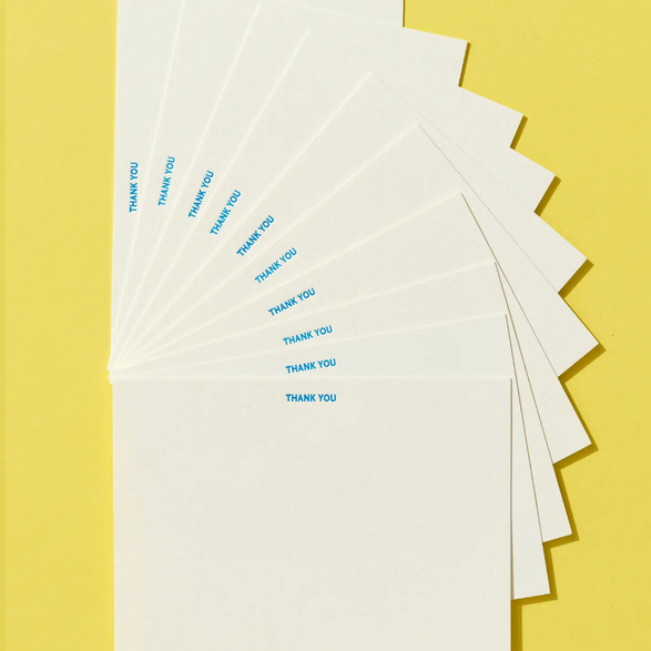 Minimal Letterpress Thank You Boxed Set