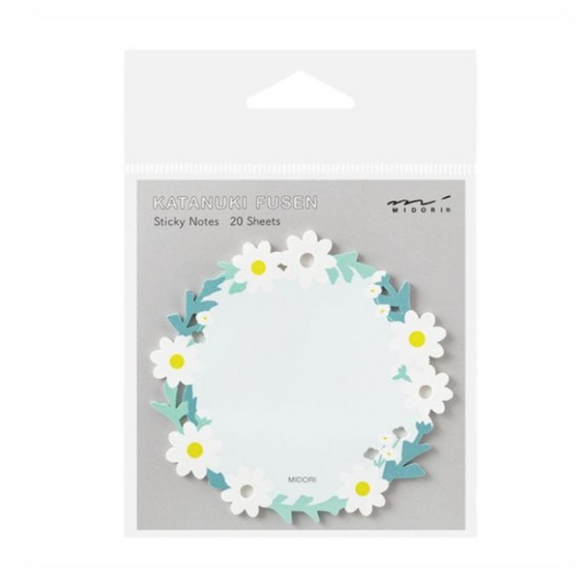 Daisy Flower Wreath Sticky Notes