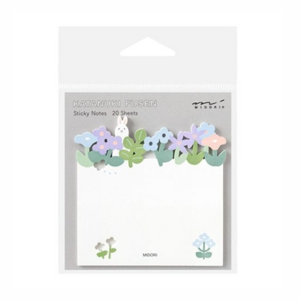Floral Bunny Wreath Sticky Notes