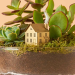 Mini Brass House Trinket