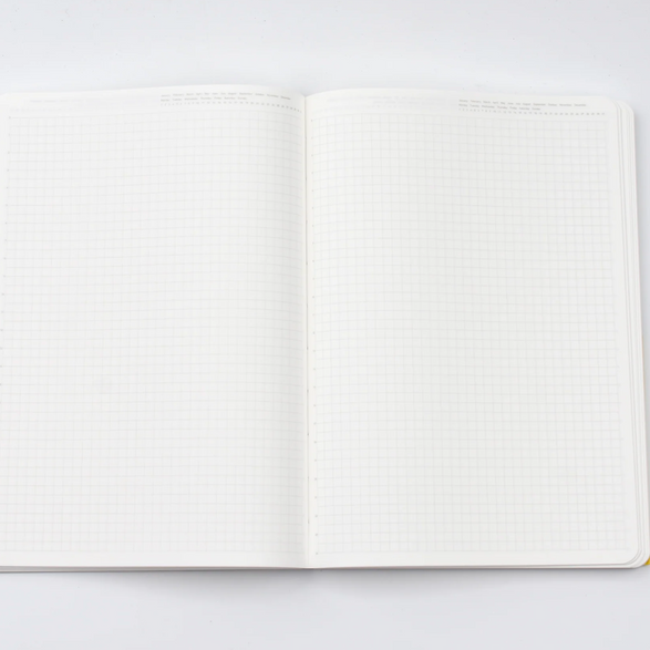 Stalogy Yearly Planner Notebook (Graph Paper) - Cacao Brown