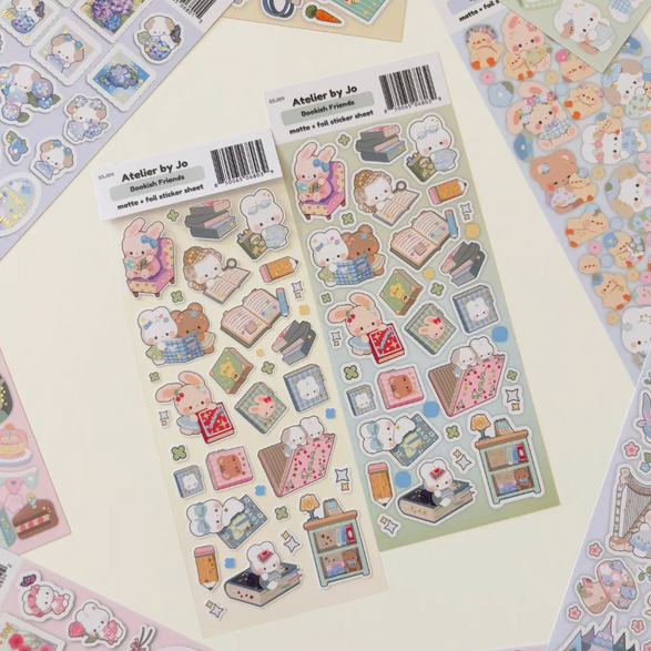 Bookish Friends Sticker Sheet