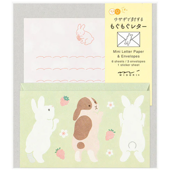 Mini Hungry Rabbit Letter Set