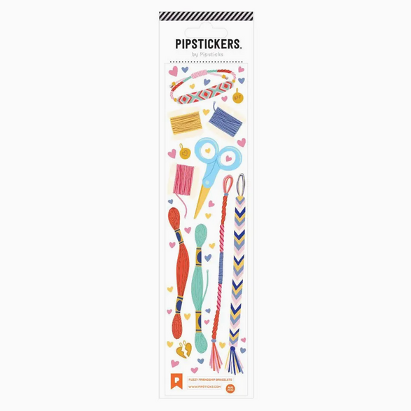 Fuzzy Friendship Bracelet Sticker Sheet