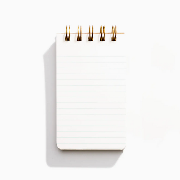 Lined Reporter Notebook - Red