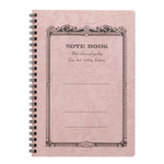 Lined Twin Ring Notebook: Peach Pink (A5)