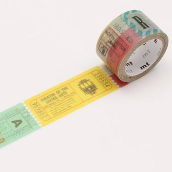 MT Washi Tape: Ticket (20mm) - 3m
