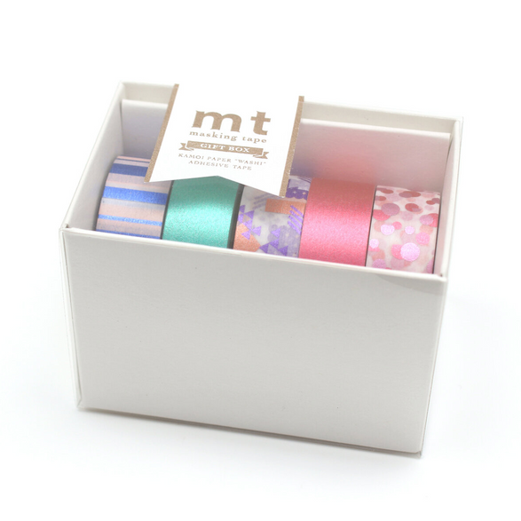 MT Bright Patterns Washi Tape - Set of 5