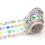 MT Kapitza Flowers Washi Tape - Set of 4