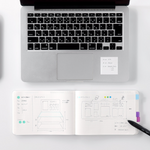 Stalogy Yearly Planner Notebook (Graph Paper) - Black B6