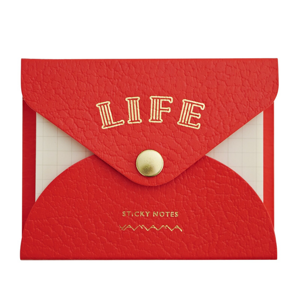 Life Sticky Notes Set: Red