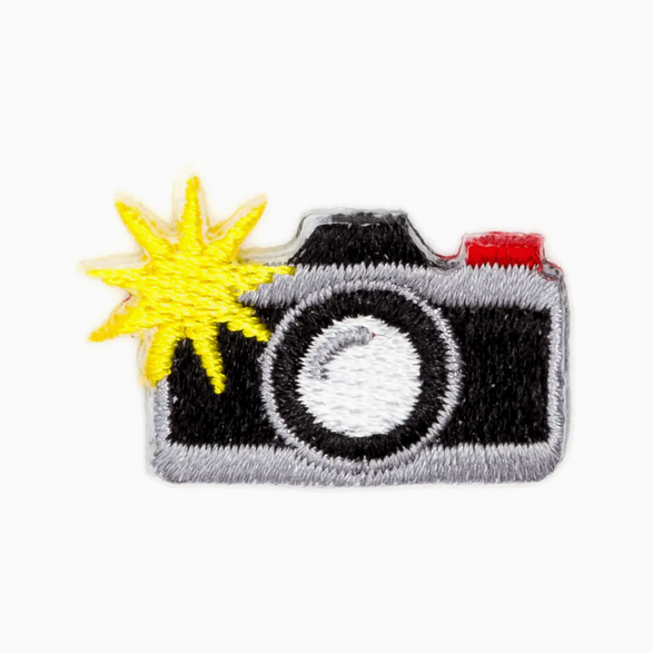 Camera Embroidered Sticker Patch