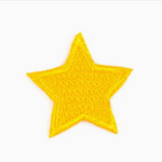 Gold Star Embroidered Sticker Patch