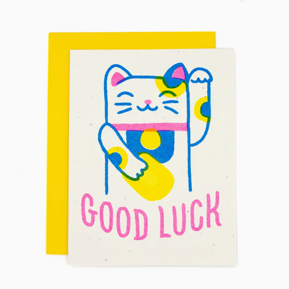 Good Luck Colorful Cat