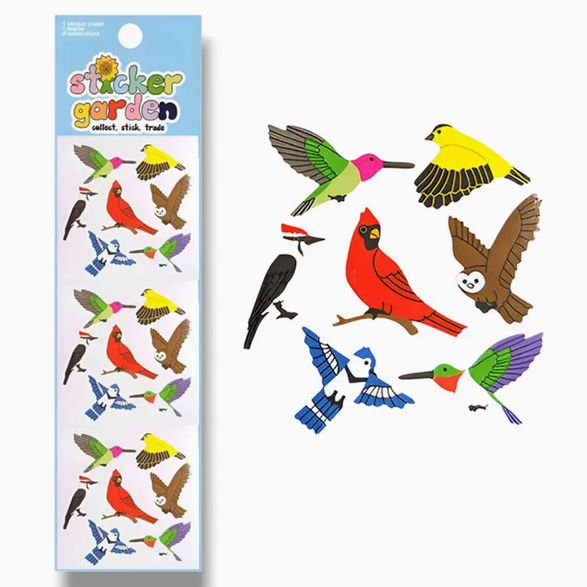 Birds Glossy Sticker Sheet