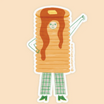 Sammy Shortstack Pancakes Sticker