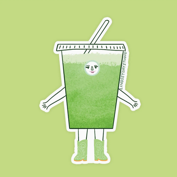 Molly Matcha Sticker