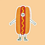 Hannah Hot Dog Sticker