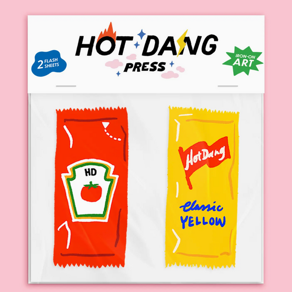 Ketchup & Mustard Iron-On Art Sheets (2)