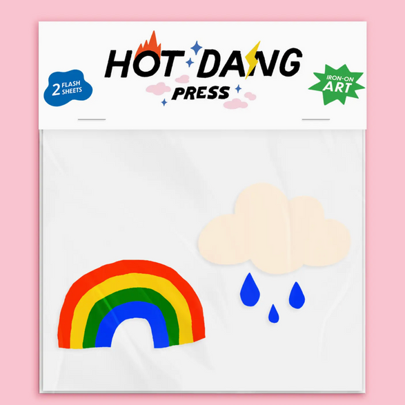 Rainbow & Cloud Iron-On Art Sheets (2)