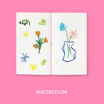 Log Refillable Planner Refill - Watercolor