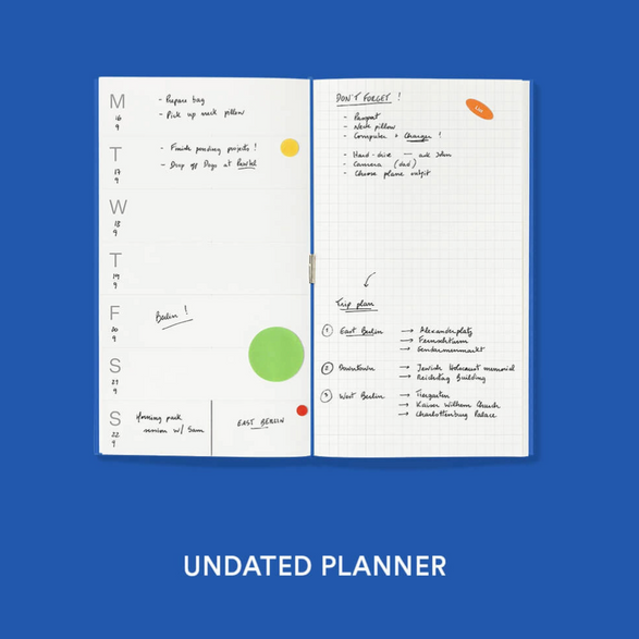 Log Refillable Planner Refill - Undated Planner