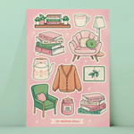 Cozy Reading Sticker Sheet