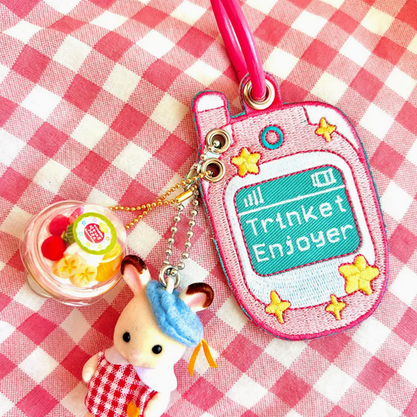 Trinket Enjoyer Embroidered Keychain