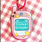 Trinket Enjoyer Embroidered Keychain